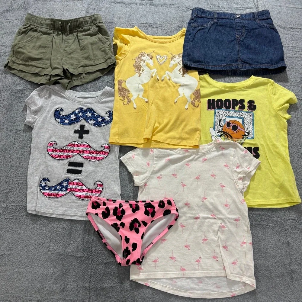 Old Navy Justice Epic Threads Girls 6 6X 6-7 Shorts Shirts Skirt Lot Casual Boho